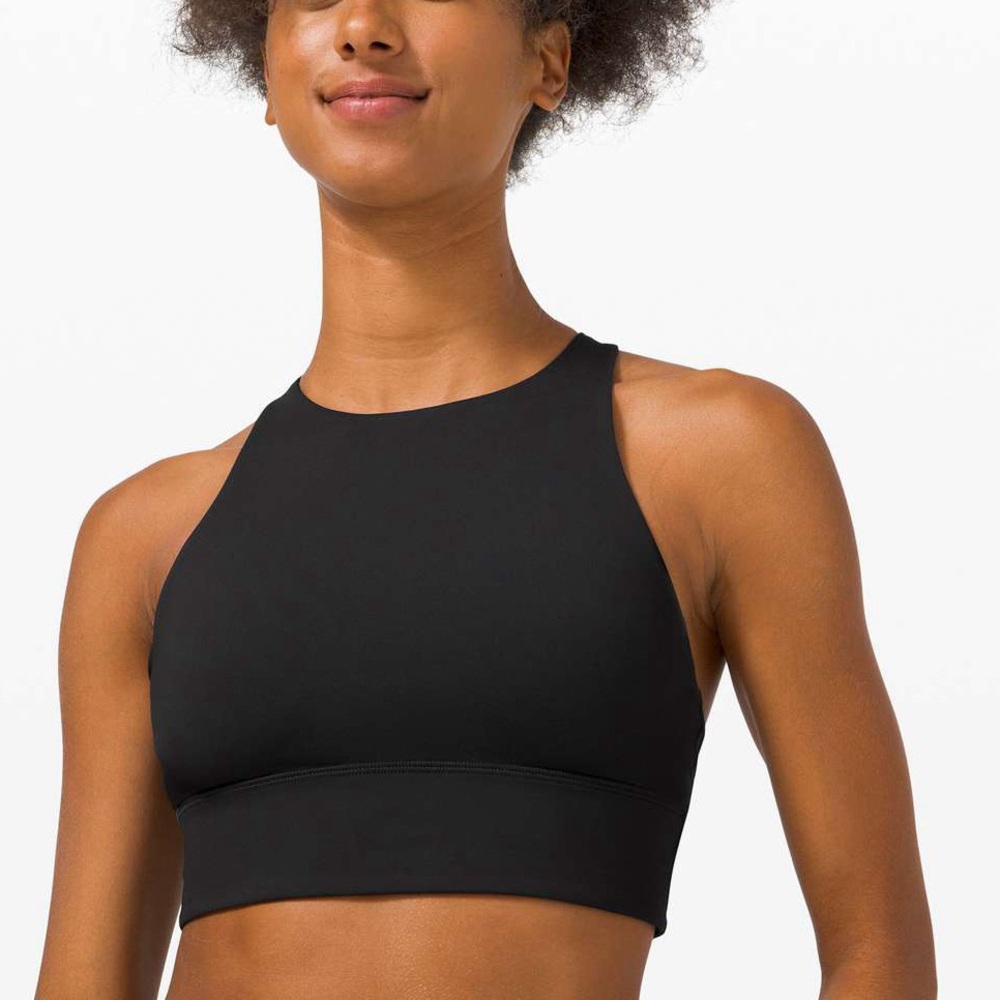 Lululemon Energy High Neck Longline Bra Cross Back 4